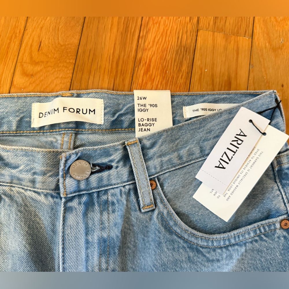 Aritzia Denim Forum Light Blue Straight Jeans - Picture 3 of 3
